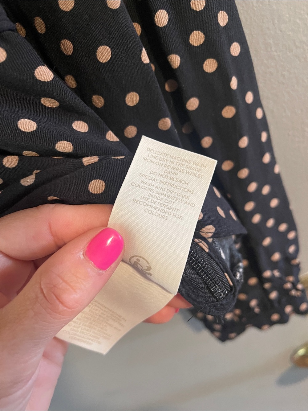Boden "Elise"‎ polka dot Blouse Size 8 - Picture 6 of 8